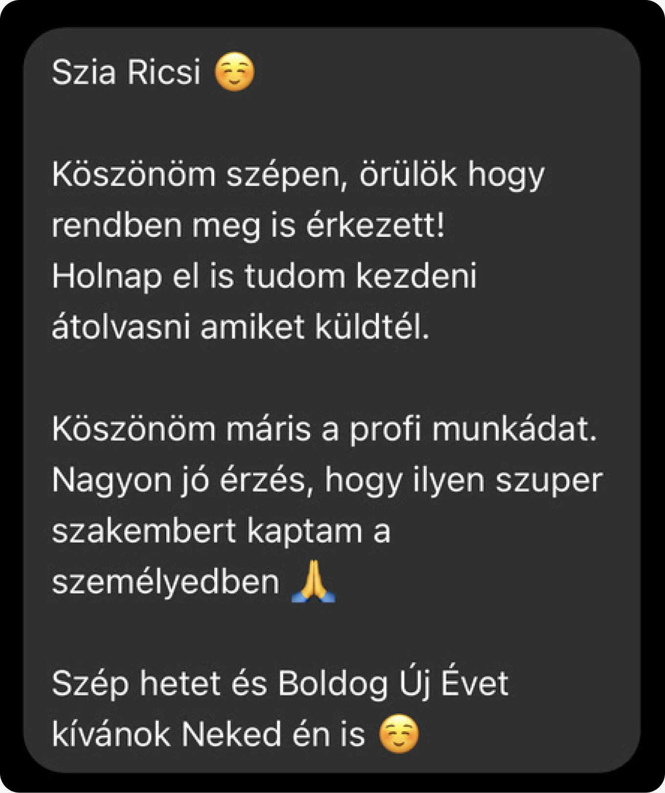 Ügyfélvélemény