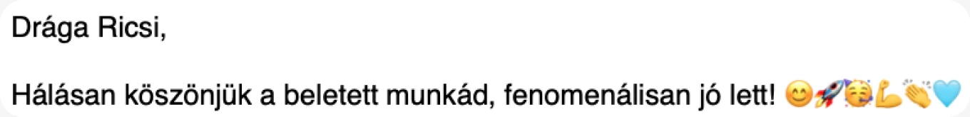 Ügyfélvélemény